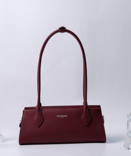 East-west baguette bag - Burgundy